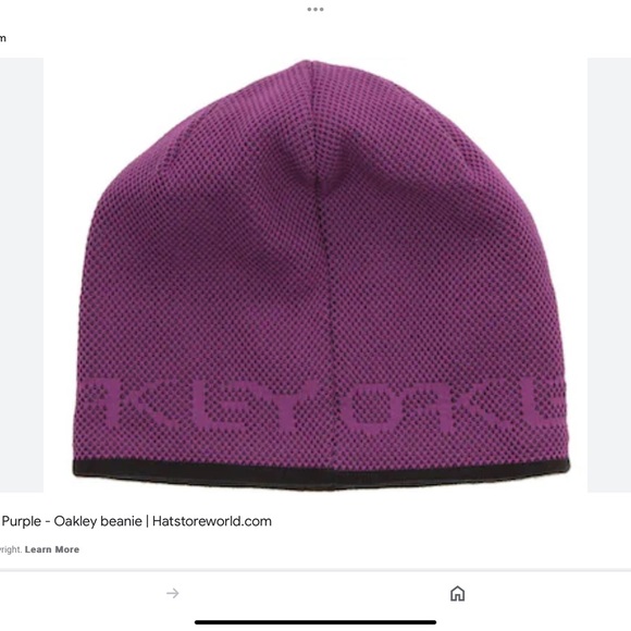 Oakley Purple Beanie Hat - Picture 1 of 6